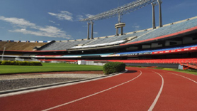 Estádio Morumbi - Vista da Pista de Atletismo dentro do Estádio