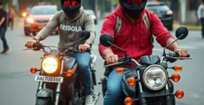 bandidos em motos