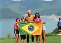 Família norueguesa em SP