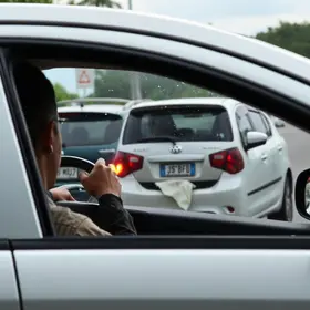 motorista capota carro