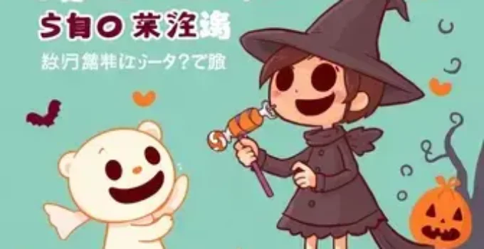 caça aos doces de Halloween